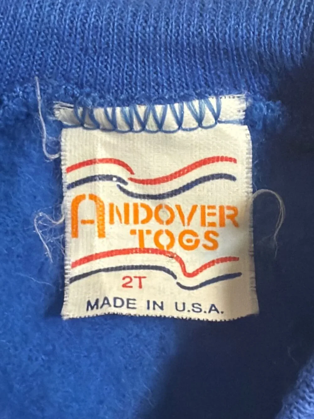 Vintage Andover Togs 2 Piece Sweatsuit All Star Performance Football Dogs Sz 2T